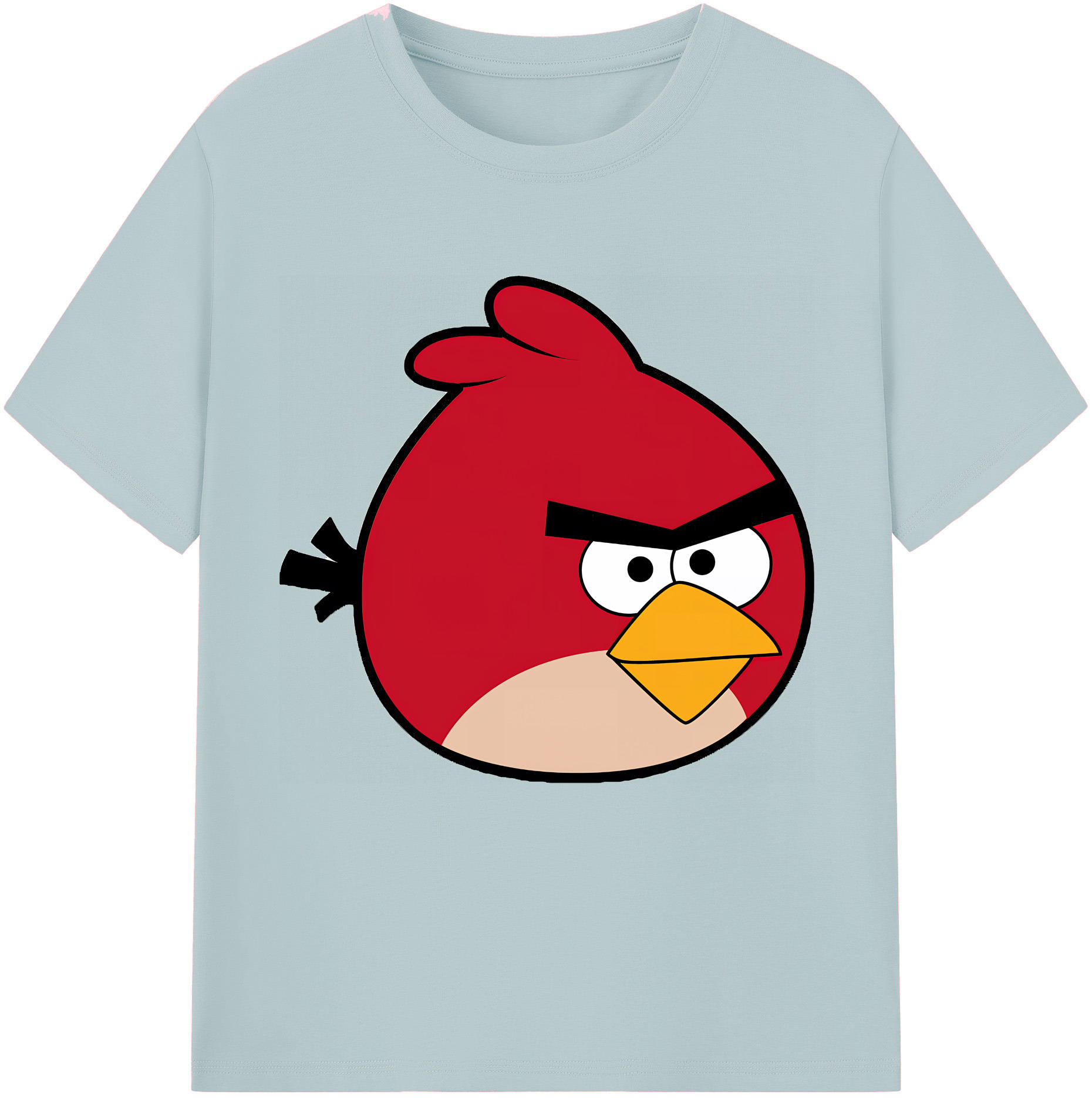 （画像用） Angry Birds アングリーバード 綿100％半袖Tシャツ（フロントプリント）